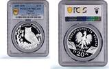 Poland 20 zlotych Poland 20 zlotych Puchacz Eagle Owl Birds Fauna PR70 PCGS silver coin 2005 -