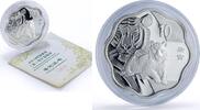 China 10 yuan China 10 yuan Tiger Year Lunar Calendar Flower Shape proof silver coin 2010 -