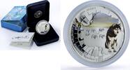 Australia 1 dollar Australia 1 dollar Husky Dog Antarctic Territory Color proof silver coin 2010 -