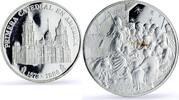 Mexico '-1 Mexico Metropolitan Cathedral Christmas Jesus Birth Religion Architecture 5 oz silver medal 1986 -