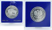 Poland 100 zlotys Poland 100 zlotych Protection of Environment Bison silver coin 1977 -