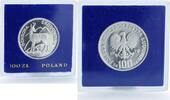 Poland 100 zlotys Poland 100 PLN Protection of environment Chamois silver coin 1979 -