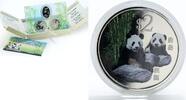 Singapore 5 dollars Singapore set 3 coins Giant Panda proof silver, copper-nickel 2012 -