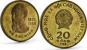 Vietnam 20 dong Vietnam 20 dong 100th Anniversary Birth of Ho Chi Minh PR65 PCGS brass coin 1989 -