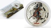 Niue 1 dollar Niue 1 dollar Victory 1812 series Cavalry colored proof silver coin 2012 -