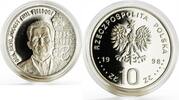 Poland 10 zlotych Poland 10 zlotych General August Emil Fieldorf Politician proof silver coin 1998 -