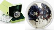 Tokelau 1 dollar Tokelau 1 dollar Russian Troika Horses colored silver proof coin 2014 -