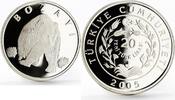 Turkey 20 lira Turkey 20 lira Animal series Brown Bear Grizley proof silver coin 2005 -