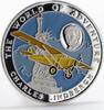 Afghanistan 500 afghanis Afghanistan 500 afghanis Charles Lindbergh piedfort colored silver coin 1996 -