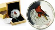 Mongolia 5000 togrog Mongolia 5000 togrog Aquila Rapax Steppe Eagle colored proof silver coin 2007 -