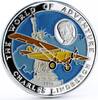 Afghanistan 500 afghanis Afghanistan 500 afghanis Charles Linderbergh Plane colored silver coin 1996 -