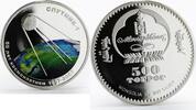 Mongolia 500 togrog Mongolia 500 togrog Soviet Space Exploration Sputnik colored silver coin 2007 -
