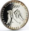 Panama 1 balboa Panama 1 balboa Calgary Olympic Winter Games series Hockey silver coin 1988 -