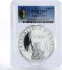 Haiti 100 gourdes Haiti 100 gourdes Statue of Liberty Freedom PR69 PCGS silver coin 1977 -