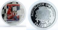 Congo 10 francs Congo 10 francs Michael Schumacher Formula 1 Ferrari 2 oz silver coin 2007 -