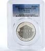 Belarus 1 ruble Belarus 1 ruble Faith Judaism Valozhyn Yeshiva PR69 PCGS CuNi coin 2010 -