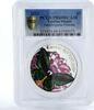 Tokelau 5 dollars Tokelau 5 dollars Ornithoptera Priamus Butterfly PR69 PCGS silver coin 2012 -