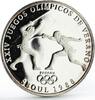 Panama 1 balboa Panama 1 balboa Seoul Olympic Summer Games Fencing proof silver coin 1988 -