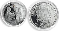 Congo 1000 francs Congo 1000 francs Peter and Phewa Religion Faith silver coin 2010 -