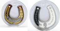 Congo 500 francs Congo 500 francs Good Luck Horseshoe medallion gilded silver coin 2016 -