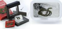 Cook Islands 1 dollar Cook Islands 1 dollar Year of Snake Lunar Calendar Yellow Snake silver coin 2013 -