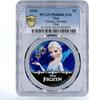 Niue 2 dollars Niue 2 dollars Disney Frozen series Queen Elsa PR68 PCGS silver coin 2016 -