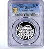 Poland 10 zlotych Poland 10 zlotych 40 Anniversary Poznan Workers Protest PR69 PCGS silver 1996 -