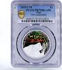 Niue 1 dollar Niue 1 dollar Endangered Nature Fire Salamander PR70 PCGS silver coin 2015 -
