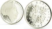 Czech Republic 200 korun Czech Republic 200 korun Author and Journalist Jaroslav Sejfert silver coin 2001 -