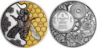 Mongolia 2000 Togrog Mongolia 2020 2000 Togrog Mechanical Bee Clockwork Evolution 3 oz Black Silver -