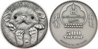 Mongolia 500 Togrog Mongolia 2012 – 500 Togrog Wildlife Protection Long-eared Hedgehog “3” -