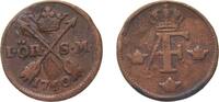 Sweden 1 Öre Silvermynt Sweden Kingdom 1760 1 Öre Silvermynt - Adolf Fredrik Copper 13.7g VF KM 460 -