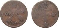 Sweden 1 Öre Silvermynt Sweden Kingdom 1761 1 Öre Silvermynt - Adolf Fredrik Copper 13.75g VF KM 460 -