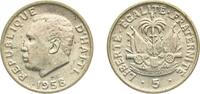 Haiti 5 Centimes Haiti Second Republic 1958 5 Centimes Nickel brass Philadelphia Mint (15000000) 2.8g XF KM 62 Schön 11 -