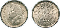 Indonesia 50 Sen Indonesia Republic 1952 50 Sen Copper-nickel (100000000) 3.29g UNC KM 9 Schön 5 -