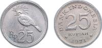 Indonesia 25 Rupiah Indonesia Republic 1971 25 Rupiah Copper-nickel (75% Copper, 25% Nickel) Perum Peruri Mint (1221610000) 3.51g UNC KM 34 Schön 24 -