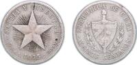 Cuba 20 Centavos Cuba First Republic 1915 20 Centavos Silver (.900) United States Mint of Philadelphia 4.8g VF KM 13 Y 7 Schön 7 -