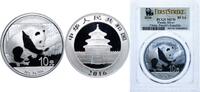 China 10 Yuan China People's Republic of China People's Republic 2016 10 Yuan (Panda) Silver (.999) (8000000) 30g PCGS MS70 Top Pop KM 2269 -