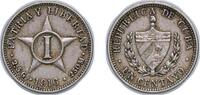 Cuba 1 Centavo Cuba First Republic 1916 1 Centavo Copper-nickel (Copper 75%, Nickel 25%) United States Mint of Philadelphia (9318000) 2.46g XF -