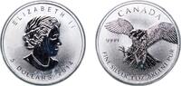 Canada 5 Dollars Canada Commonwealth 2014 5 Dollars - Elizabeth II (Peregrine Falcon) Silver (.9999) Royal Canadian Mint of Ottawa, (1000000) 31. -