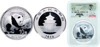 China 10 Yuan China People's Republic of China 2016 10 Yuan (Panda) Silver (.999) (8000000) 30g NGC MS70 Top Pop KM 2269 -