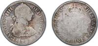 Mexico 2 Reales Mexico Spanish colony 1790 FM 2 Reales - Charles IV (Numeral IV, Charles III portrait) Silver (.903) Mexico City Mint 6.02g F K -