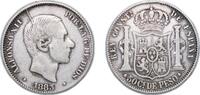Philippines 50 Centavos Philippines Spanish colony 1883 50 Centavos - Alfonso XII Silver (.835) Manila Mint (2220534) 13.03g VF KM 150 -