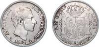 Philippines 50 Centavos Philippines Spanish colony 1882 50 Centavos - Alfonso XII Silver (.835) Manila Mint (1885666) 12.68g VF KM 150 -