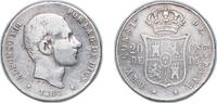 Philippines 20 Centavos Philippines Spanish colony 1884 20 Centavos - Alfonso XII Silver (.835) Manila Mint (859000) 4.99g VF KM 149 -