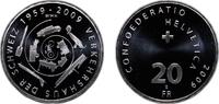 Switzerland 20 Francs Switzerland Federal State 2009 B 20 Francs (Swiss Museum of Transport) Silver (.835) (16.5% copper) Bern Mint (50000) 20.09g BU -