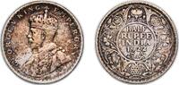 India ½ Rupee India India - British 1922 • ½ Rupee - George V Silver (.917) (1037000) 5.79g XF KM 522 -