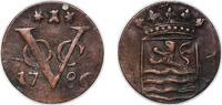 Indonesia 1 Duit Indonesia Netherlands East Indies 1786 1 Duit (Zeeland) Copper 3.03g XF KM 152 -