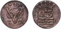 Indonesia 1 Duit Indonesia Netherlands East Indies 1790 1 Duit (Zeeland) Copper Middelburg Mint 2.99g AU KM 152 -