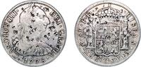Mexico 8 Reales Mexico Spanish colony 1778 FF 8 Reales - Charles III Silver (.903) Mexico City Mint 26.68g XF Chopmarked KM 106 -